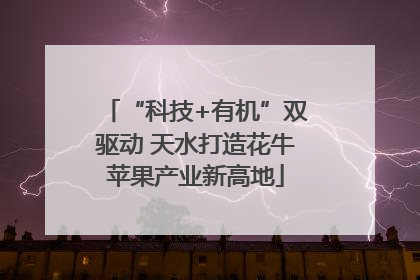 “科技+有机”双驱动 天水打造花牛苹果产业新高地