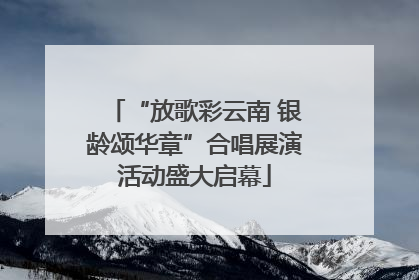 “放歌彩云南 银龄颂华章”合唱展演活动盛大启幕
