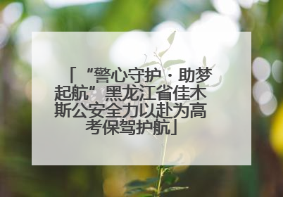 “警心守护・助梦起航”黑龙江省佳木斯公安全力以赴为高考保驾护航