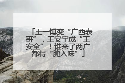 王一博变“广西表哥”，王安宇成“王安全”！谁来了两广都得“腌入味”