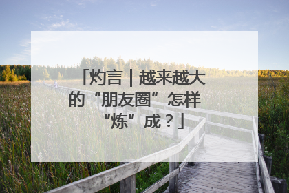 灼言｜越来越大的“朋友圈”怎样“炼”成？