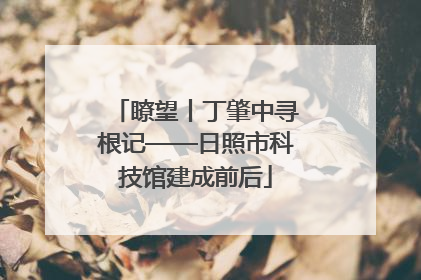瞭望丨丁肇中寻根记——日照市科技馆建成前后