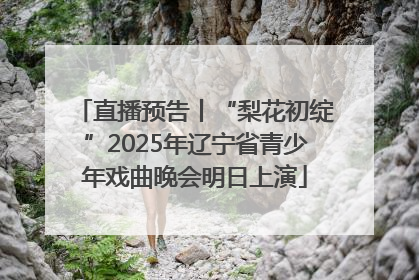 直播预告丨“梨花初绽”2025年辽宁省青少年戏曲晚会明日上演