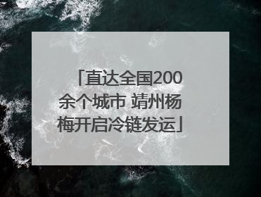 直达全国200余个城市 靖州杨梅开启冷链发运
