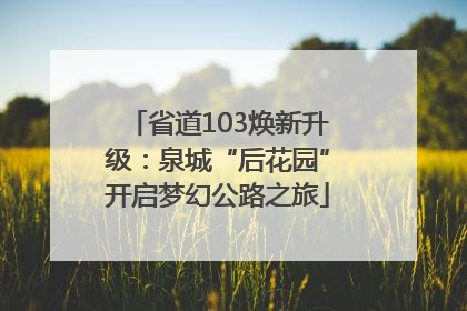 省道103焕新升级：泉城“后花园”开启梦幻公路之旅