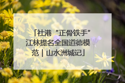 社港“正骨铁手”江林提名全国道德模范｜山水洲城记