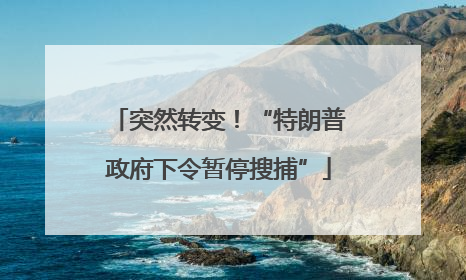 突然转变！“特朗普政府下令暂停搜捕”