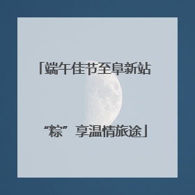 端午佳节至阜新站“粽”享温情旅途