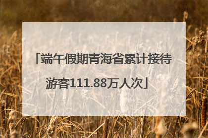 端午假期青海省累计接待游客111.88万人次