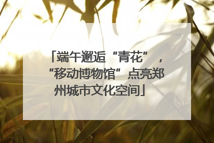 端午邂逅“青花”，“移动博物馆”点亮郑州城市文化空间