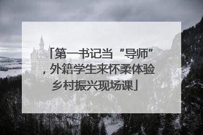 第一书记当“导师”，外籍学生来怀柔体验乡村振兴现场课