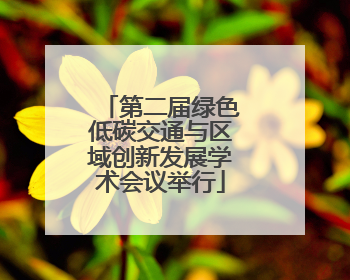 第二届绿色低碳交通与区域创新发展学术会议举行