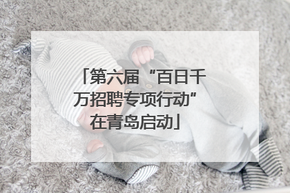 第六届“百日千万招聘专项行动”在青岛启动