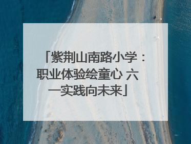 紫荆山南路小学：职业体验绘童心 六一实践向未来
