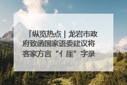纵览热点｜龙岩市政府致函国家语委建议将客家方言“亻厓”字录入《新华字典》引发热议，当地回应