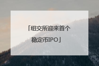 纽交所迎来首个稳定币IPO