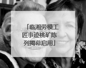 临湘劳模工匠事迹桃矿陈列揭幕启用
