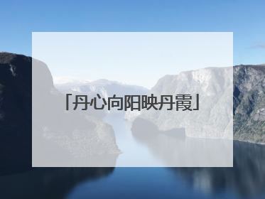 丹心向阳映丹霞