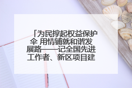 为民撑起权益保护伞 用情铺就和谐发展路——记全国先进工作者、新区项目建设中心干部卢小勇