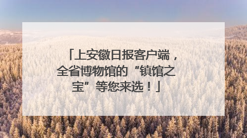 上安徽日报客户端，全省博物馆的“镇馆之宝”等您来选！
