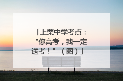 上栗中学考点：“你高考，我一定送考！”（图）