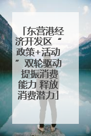 东营港经济开发区“政策+活动”双轮驱动 提振消费能力 释放消费潜力