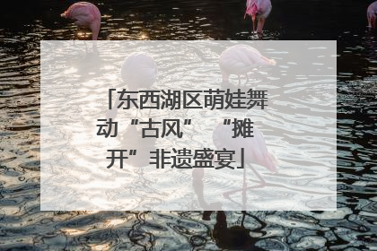东西湖区萌娃舞动“古风” “摊开”非遗盛宴