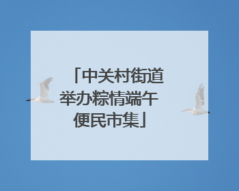 中关村街道举办粽情端午便民市集