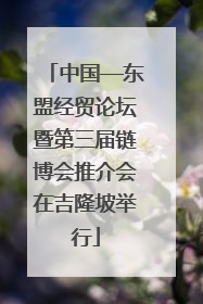 中国—东盟经贸论坛暨第三届链博会推介会在吉隆坡举行