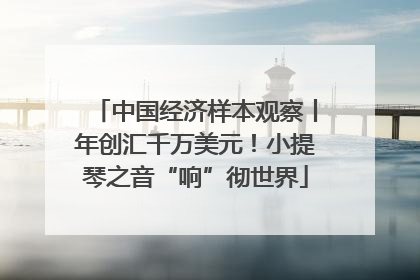 中国经济样本观察丨年创汇千万美元！小提琴之音“响”彻世界