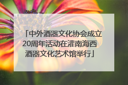 中外酒器文化协会成立20周年活动在灌南海西酒器文化艺术馆举行