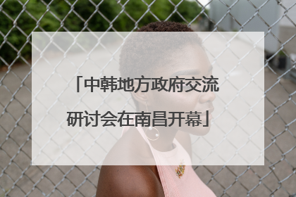 中韩地方政府交流研讨会在南昌开幕