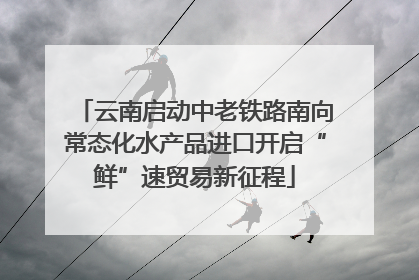 云南启动中老铁路南向常态化水产品进口开启“鲜”速贸易新征程