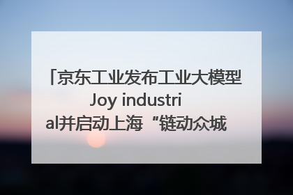 京东工业发布工业大模型Joy industrial并启动上海“链动众城 万亿降本”计划