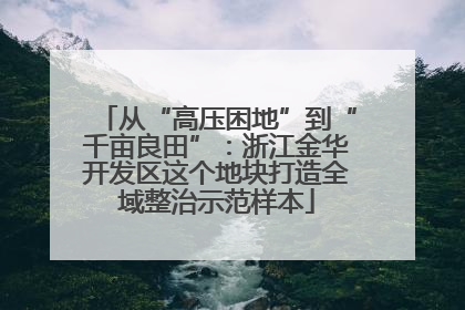 从“高压困地”到“千亩良田”：浙江金华开发区这个地块打造全域整治示范样本