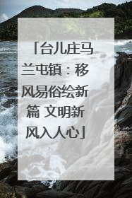台儿庄马兰屯镇：移风易俗绘新篇 文明新风入人心