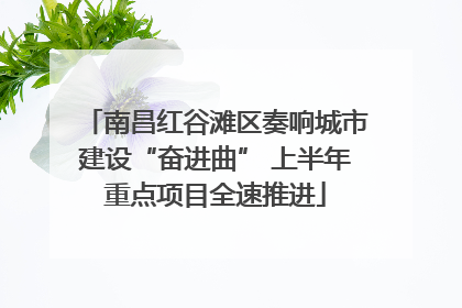 南昌红谷滩区奏响城市建设“奋进曲” 上半年重点项目全速推进