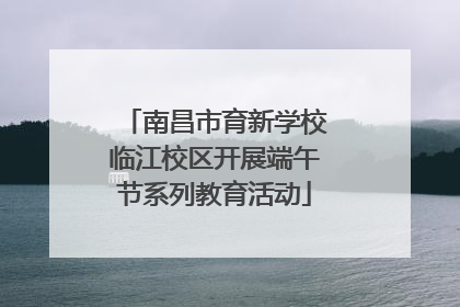 南昌市育新学校临江校区开展端午节系列教育活动