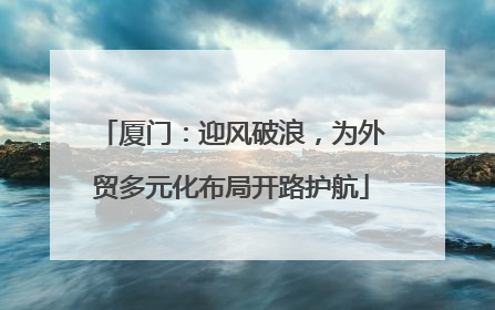 厦门：迎风破浪，为外贸多元化布局开路护航