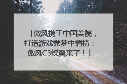 傲风携手中国美院，打造游戏党梦中情椅：傲风C3蝶翼来了！