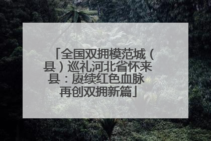 全国双拥模范城（县）巡礼河北省怀来县：赓续红色血脉 再创双拥新篇