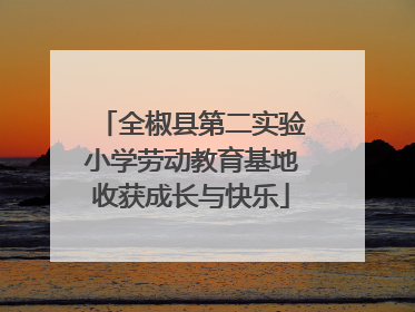 全椒县第二实验小学劳动教育基地收获成长与快乐