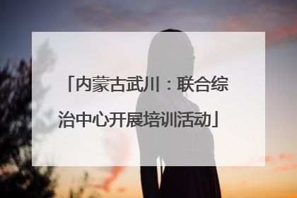 内蒙古武川:联合综治中心开展培训活动
