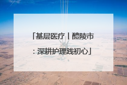 基层医疗丨醴陵市：深耕护理践初心