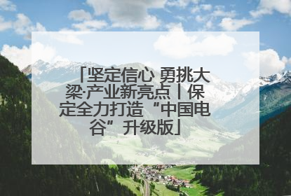 坚定信心 勇挑大梁·产业新亮点丨保定全力打造“中国电谷”升级版