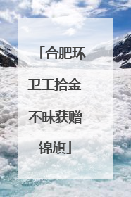 合肥环卫工拾金不昧获赠锦旗