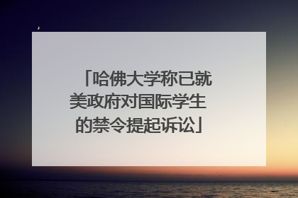 哈佛大学称已就美政府对国际学生的禁令提起诉讼
