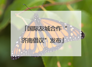 国际友城合作“济南倡议”发布