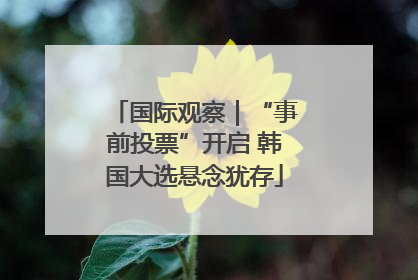 国际观察｜“事前投票”开启 韩国大选悬念犹存
