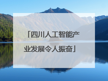 四川人工智能产业发展令人振奋